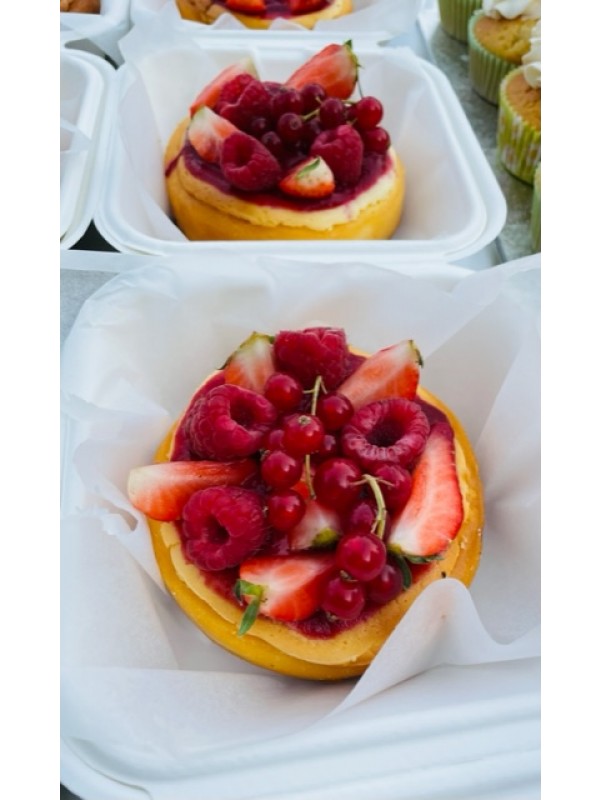 Cheesecake rode vruchten Lunchbox